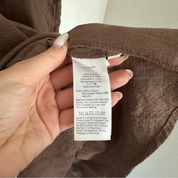 Madewell Lightestspun Tie-Strap Ruffle-Hem Cover-Up Dress Size XXL Castle Rock - Picture 10 of 10